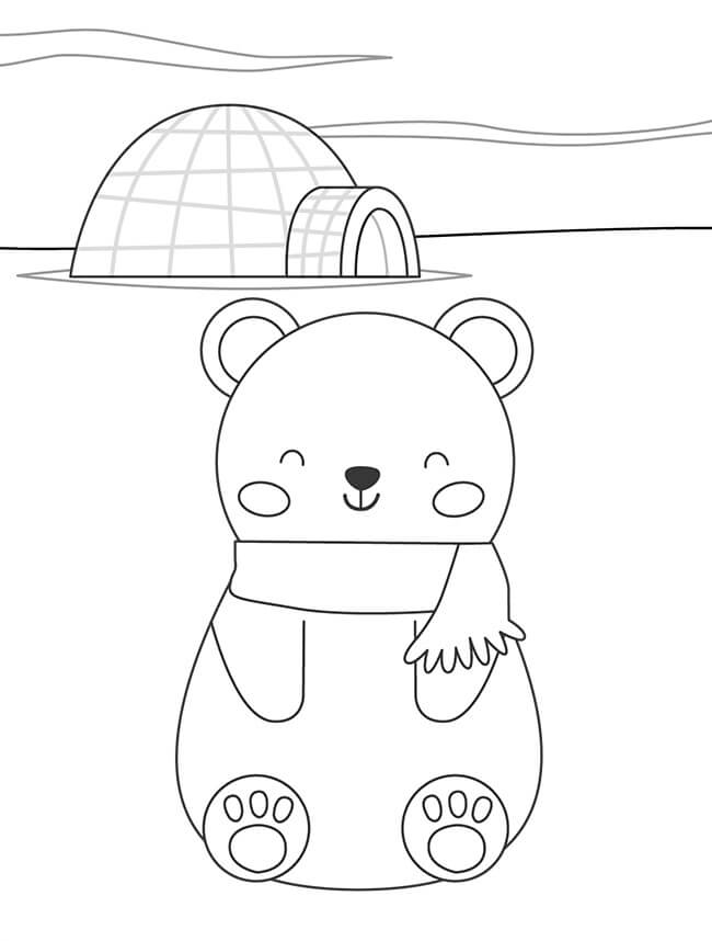 ระบายสี หมียิ้มกับอิกลู