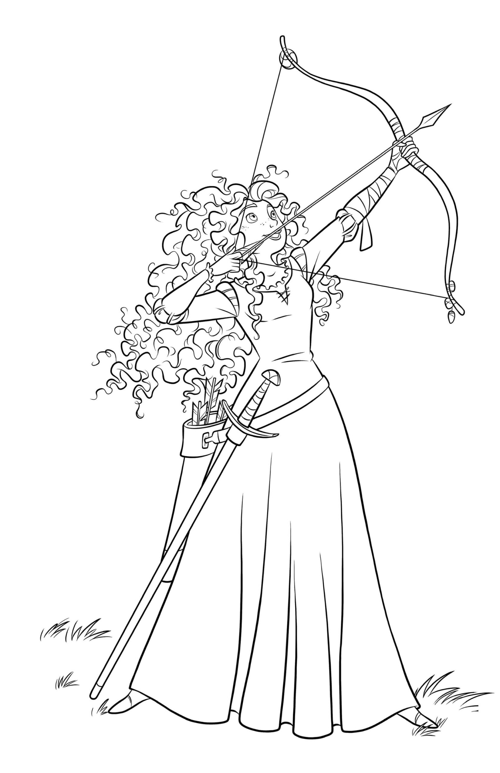 ระบายสี เจ้าหญิงเมอริดา อาร์เชอร์