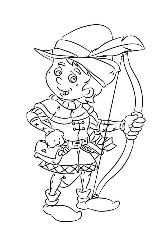 ระบายสี ชิบิอาร์เชอร์ยืน