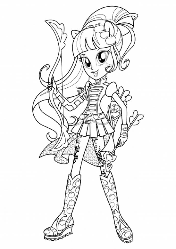 ระบายสี แอปเปิลแจ็คยิงธนู