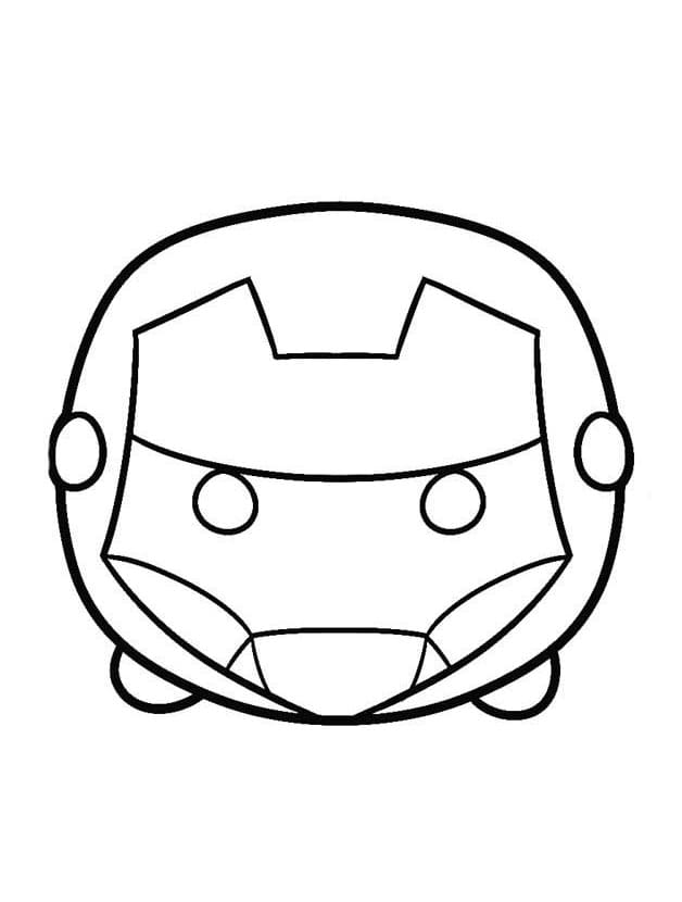 ระบายสี Iron Man Tsum Tsum