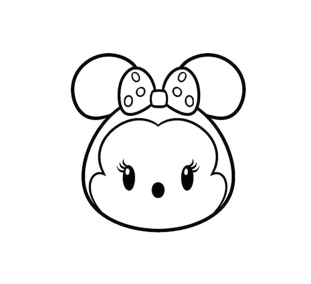 ระบายสี Minnie Tsum Tsum