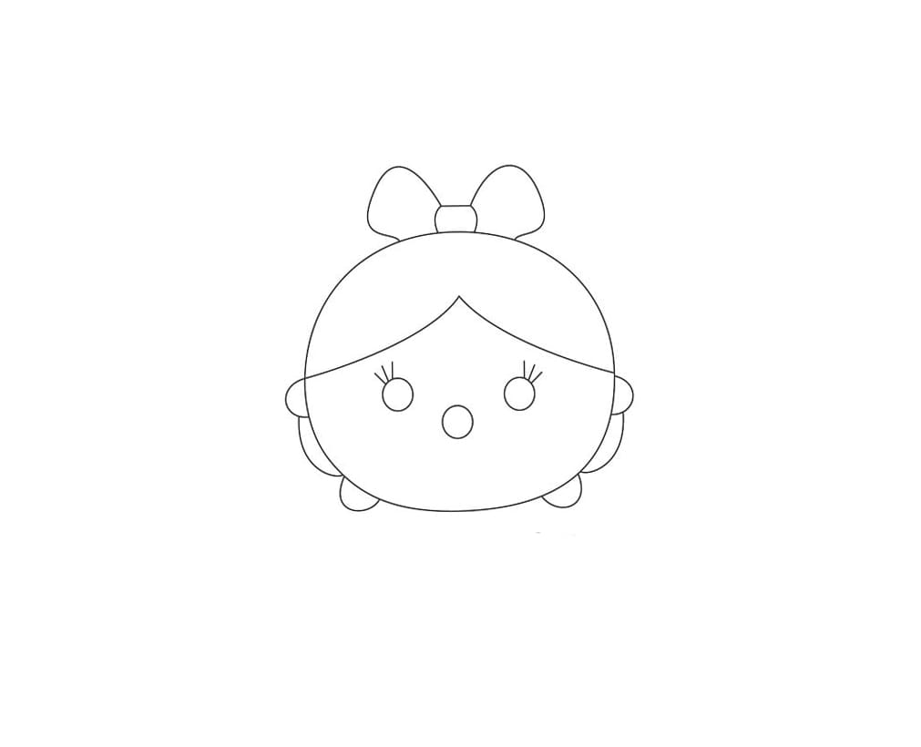 ระบายสี Snow White Tsum Tsum