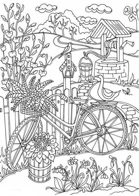 ระบายสี Printable Garden