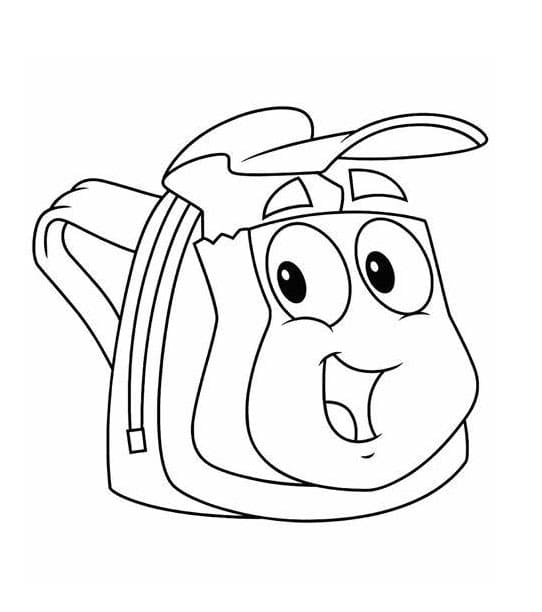 ระบายสี กระเป๋าเป้สะพายหลังพิมพ์ลายสำหรับเด็ก