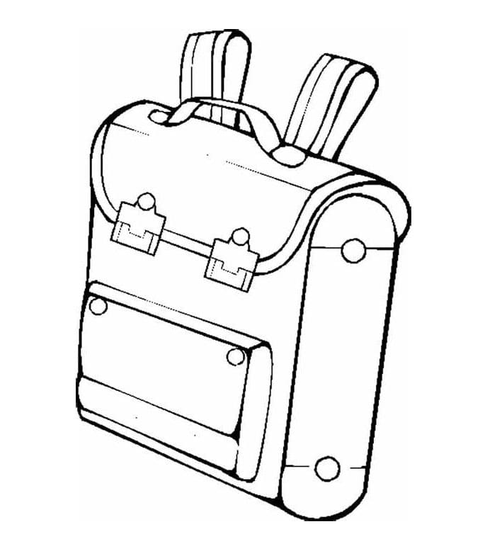 ระบายสี พิมพ์ภาพกระเป๋าเป้