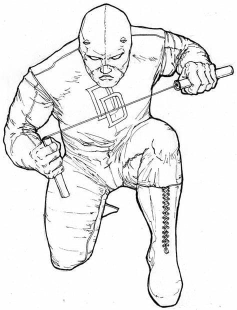 ระบายสี เดียร์เดวิลผู้โกรธแค้น