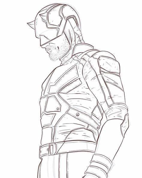 ระบายสี เดयरเดวิลสุดเท่