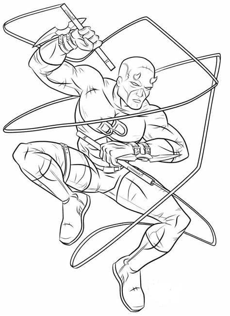 ระบายสี ภาพแดร์เดวิล