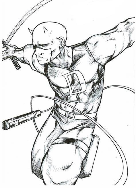 ระบายสี รูปภาพแดร์เดวิลฟรี