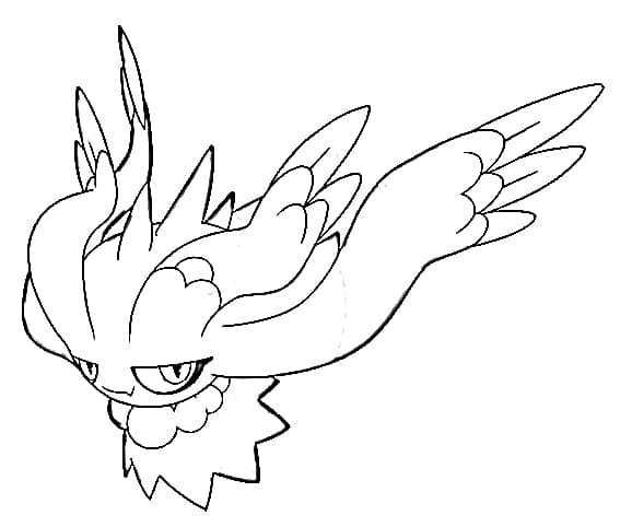 ระบายสี เกศากระพือ