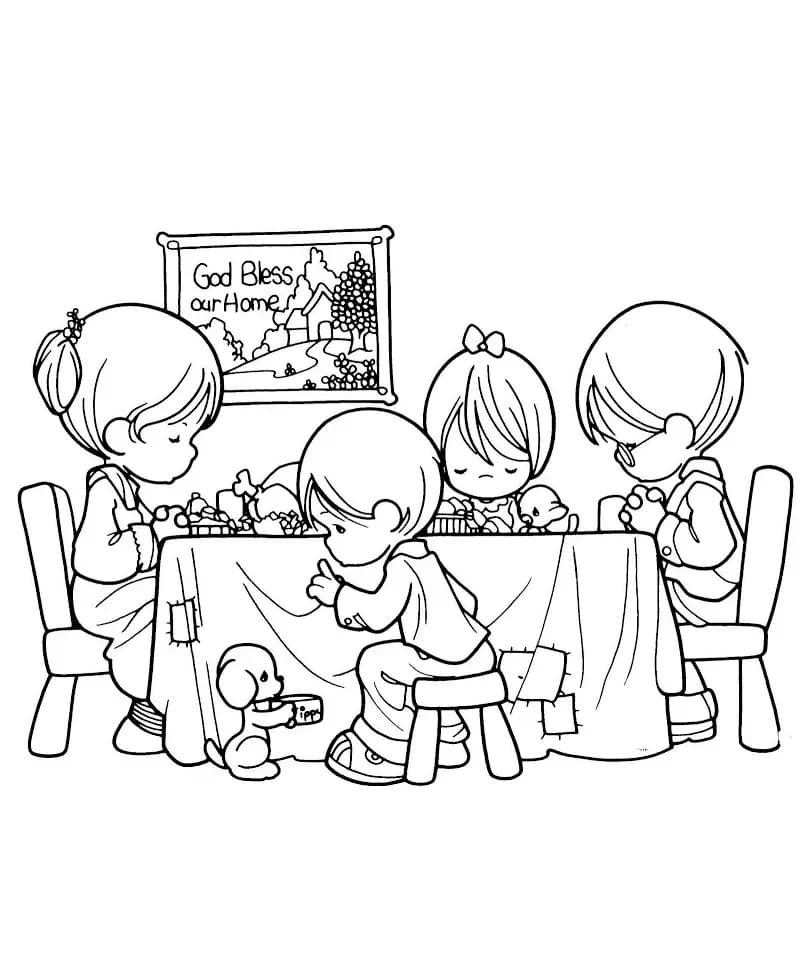 ระบายสี ช่วงเวลาอันล้ำค่าในวันขอบคุณพระเจ้า