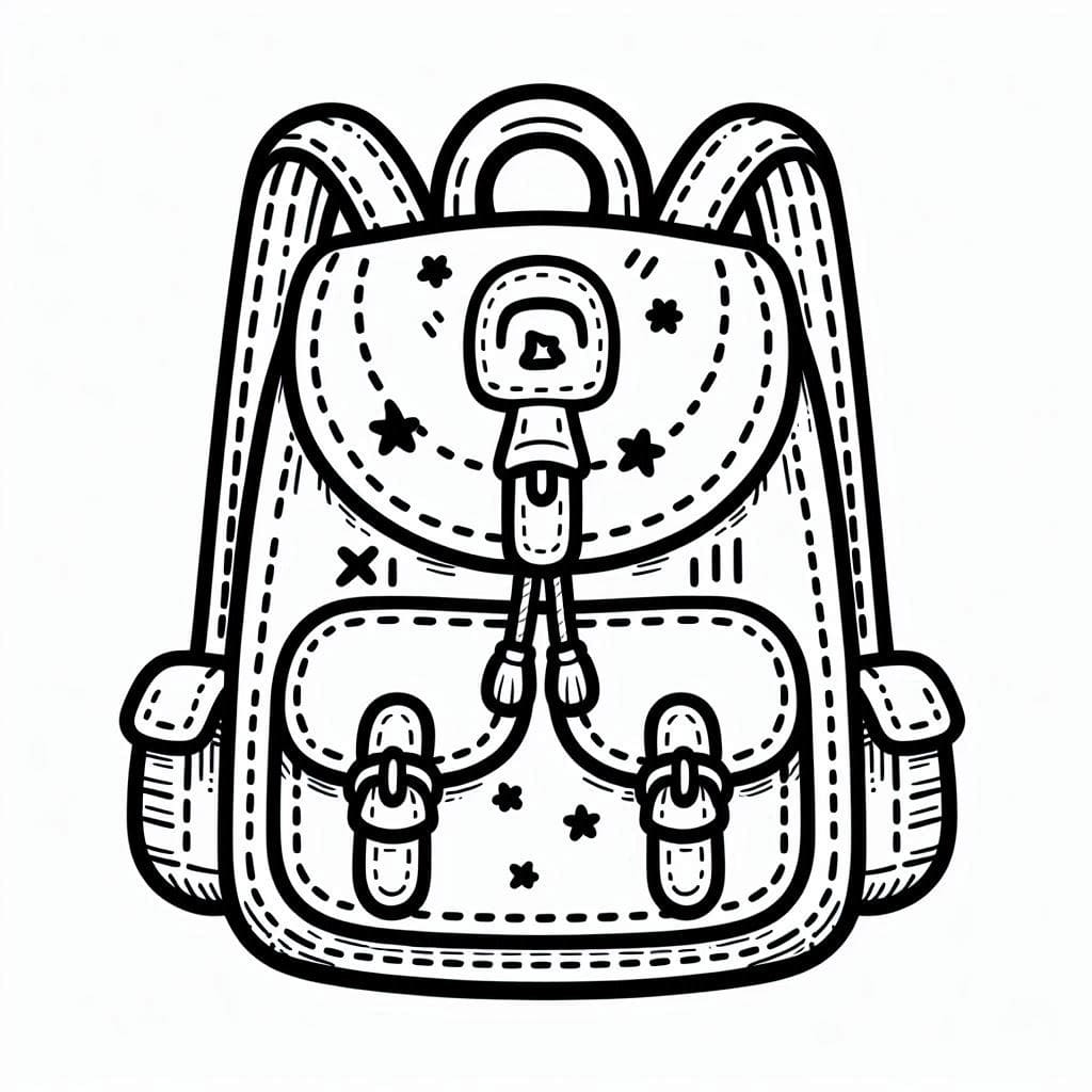 ระบายสี กระเป๋าเป้แบบธรรมดา