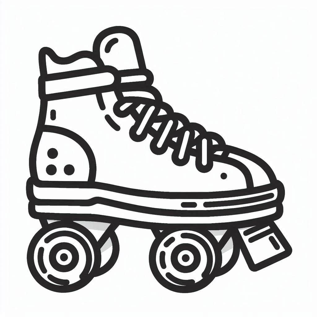 ระบายสี โรลเลอร์สเก็ต ง่ายมาก