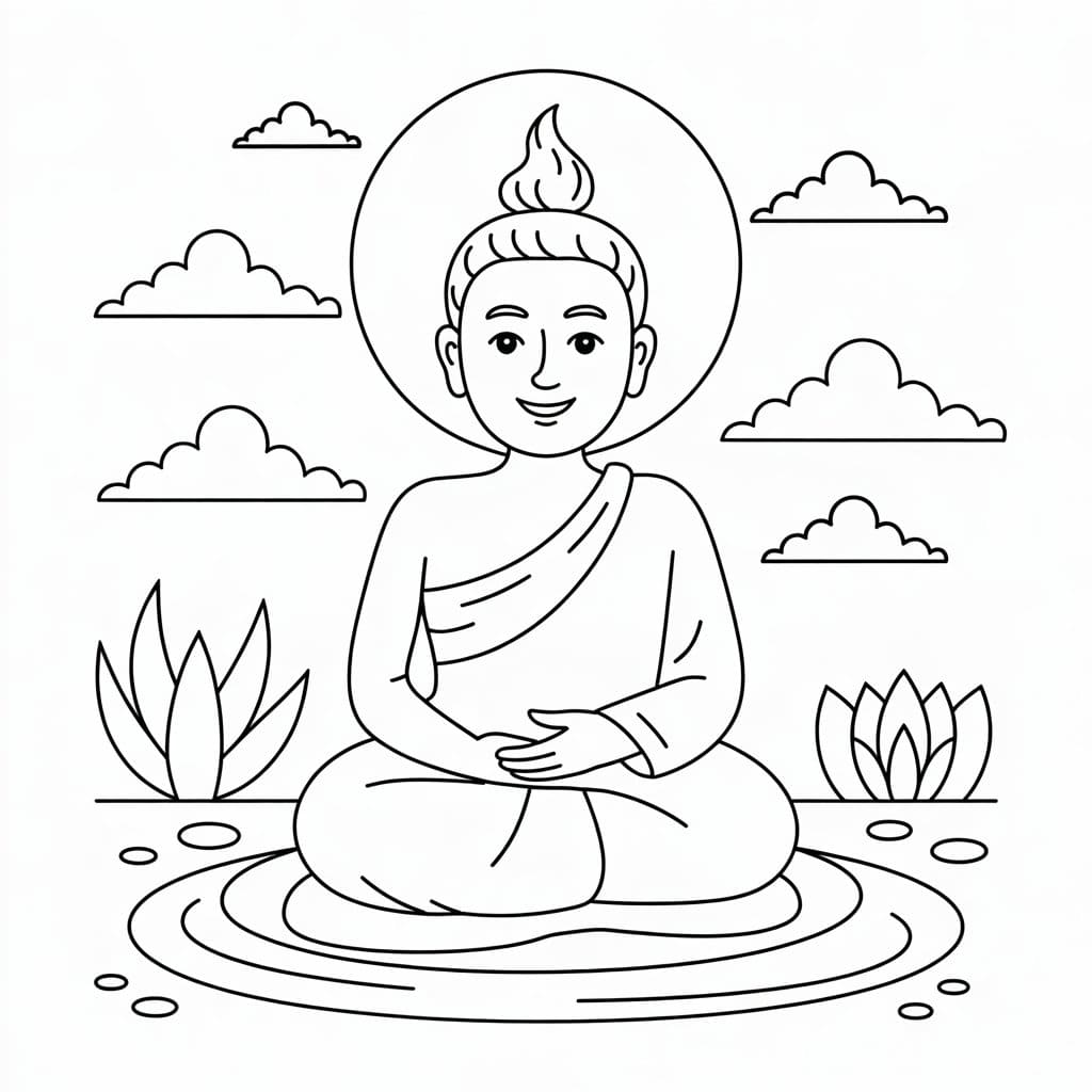 ระบายสี วันมาฆบูชา สุดยอดครับ