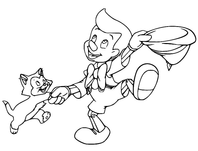 ระบายสี ฟิการ์โร่และพิน็อคคิโอ