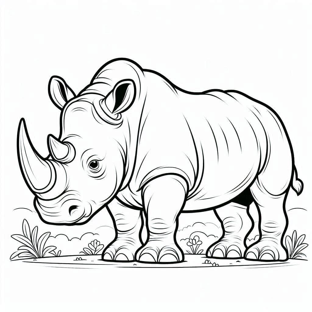 ระบายสี แรด