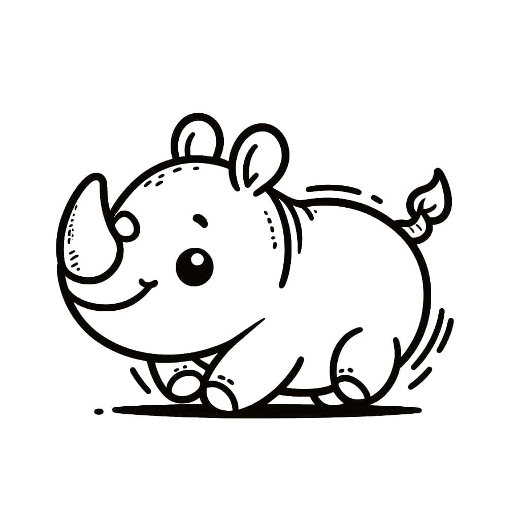 ระบายสี แรดตลก