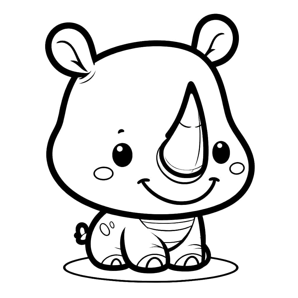 ระบายสี แรดยิ้ม