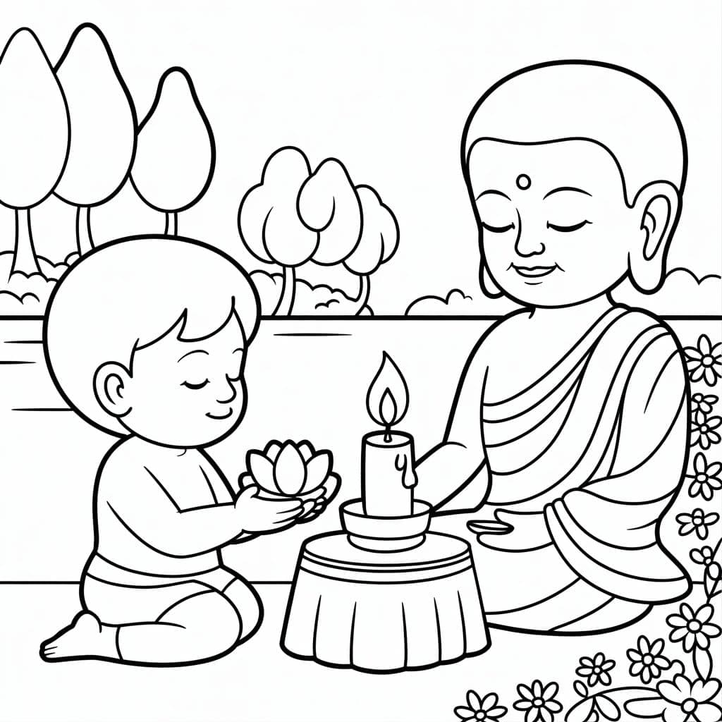 ระบายสี วันลอยกระทงผ่อนคลาย