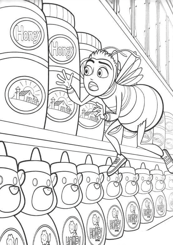 ระบายสี แบร์รี่ในซุปเปอร์มาร์เก็ต