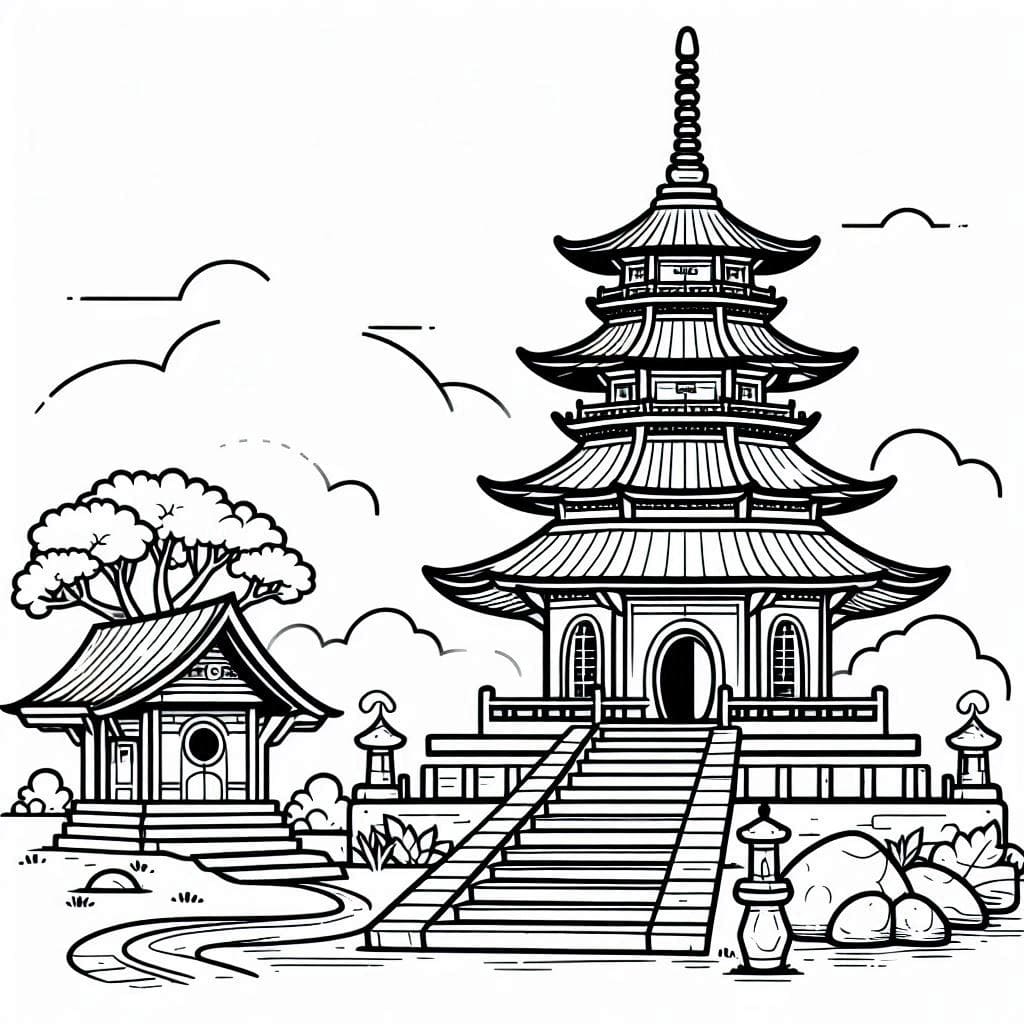 ระบายสี เจดีย์ฟรี