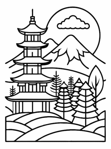 ระบายสี เจดีย์สำหรับผู้ใหญ่ ฟรี