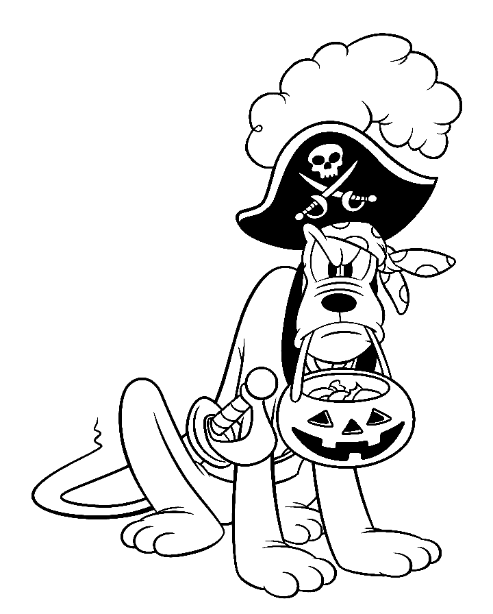 ระบายสี โจรสลัดพลูโตในวันฮาโลวีน