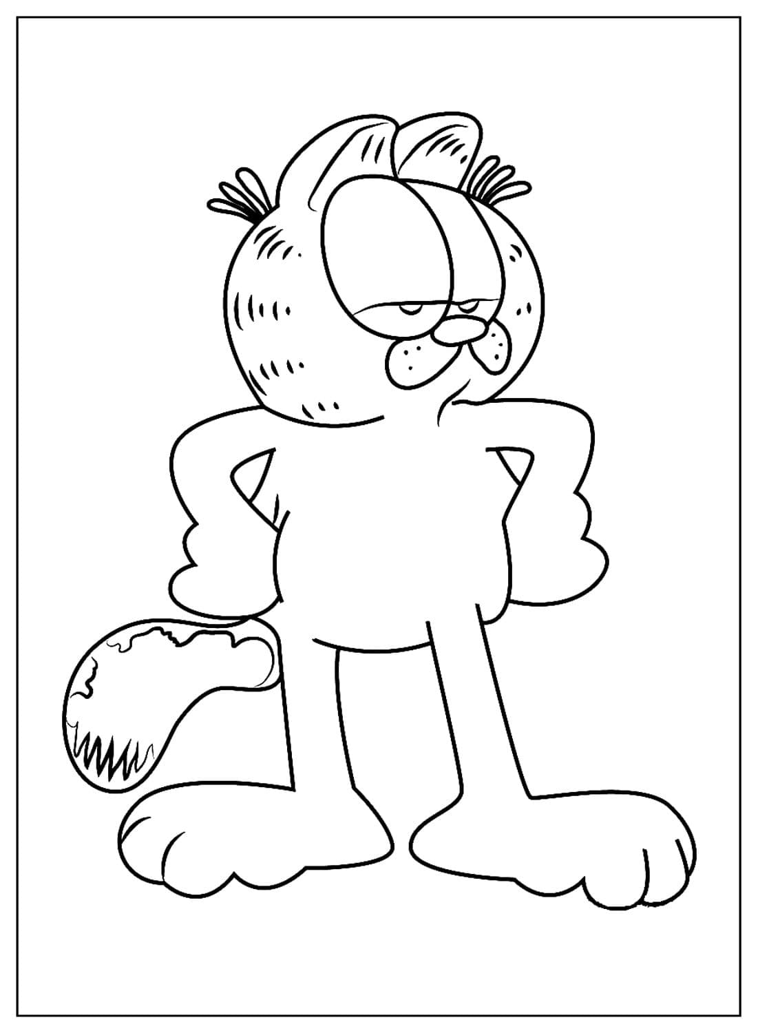 ระบายสี การ์ฟิลด์โกรธ