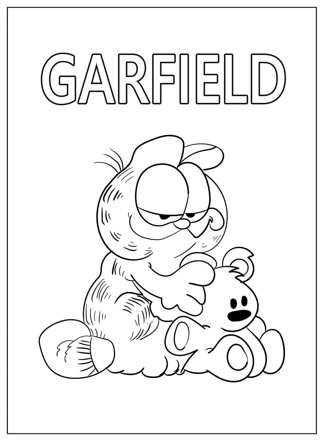 ระบายสี การ์ฟิลด์และบัคกี้