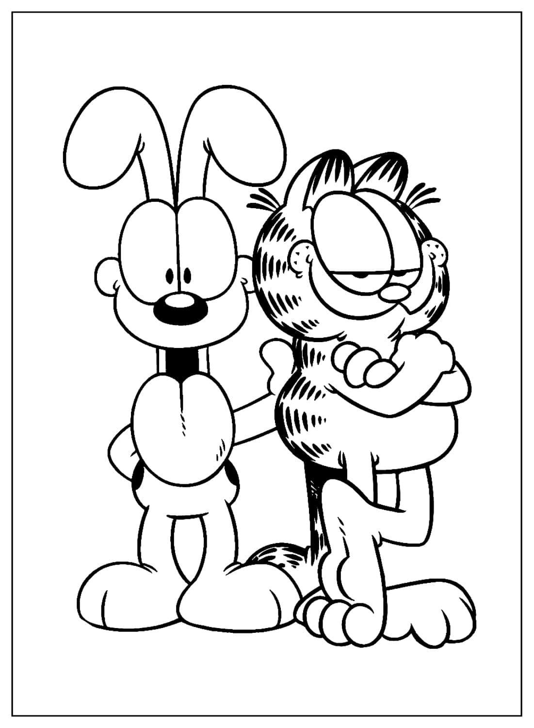 ระบายสี การ์ฟิลด์และออดี้