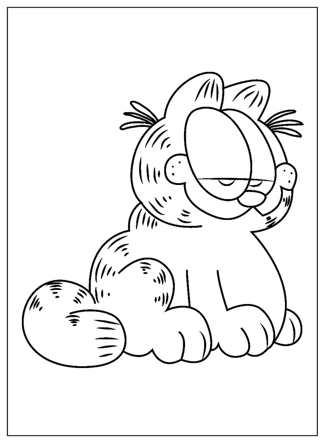 ระบายสี การ์ฟิลด์น่ารัก