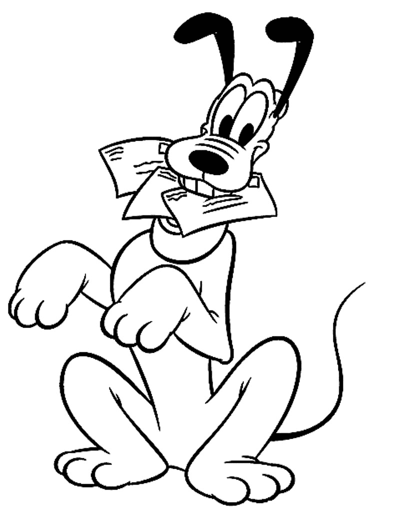 ระบายสี การ์ตูนพลูโตดิสนีย์