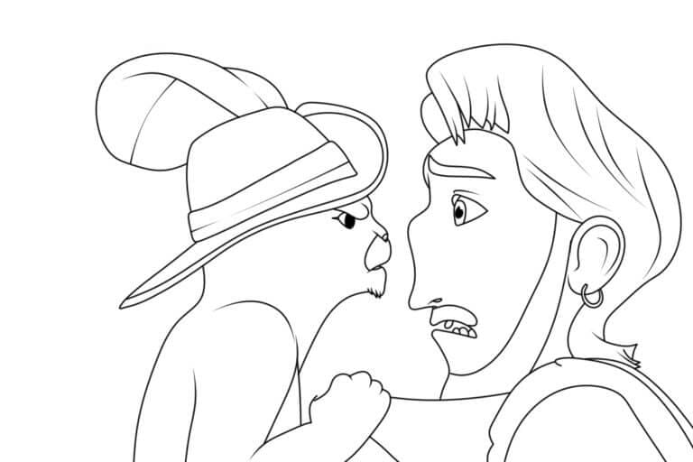 ระบายสี พุซอินบู๊ทส์จอมโกรธ