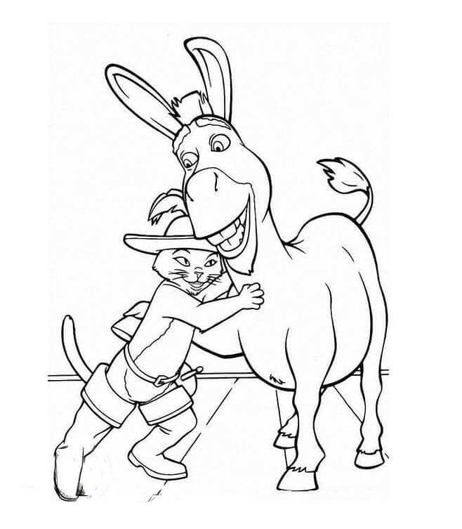 ระบายสี พุซอินบูทส์กับลา