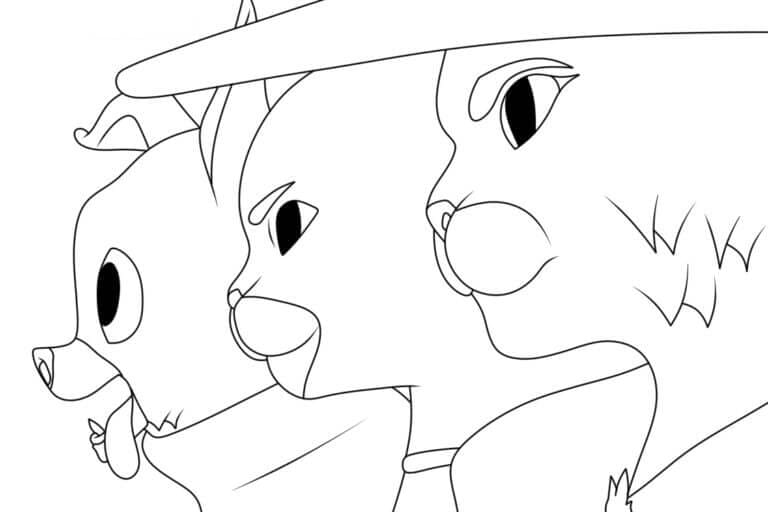 ระบายสี พุซอินบูทส์และผองเพื่อน