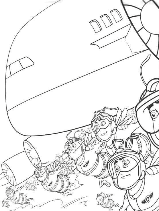 ระบายสี ผึ้งบนเครื่องบิน