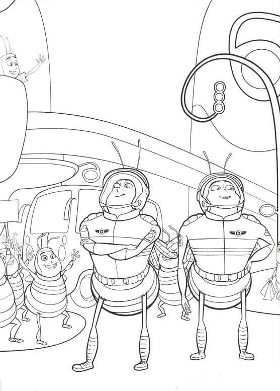 ระบายสี ผึ้งในชุดอวกาศ