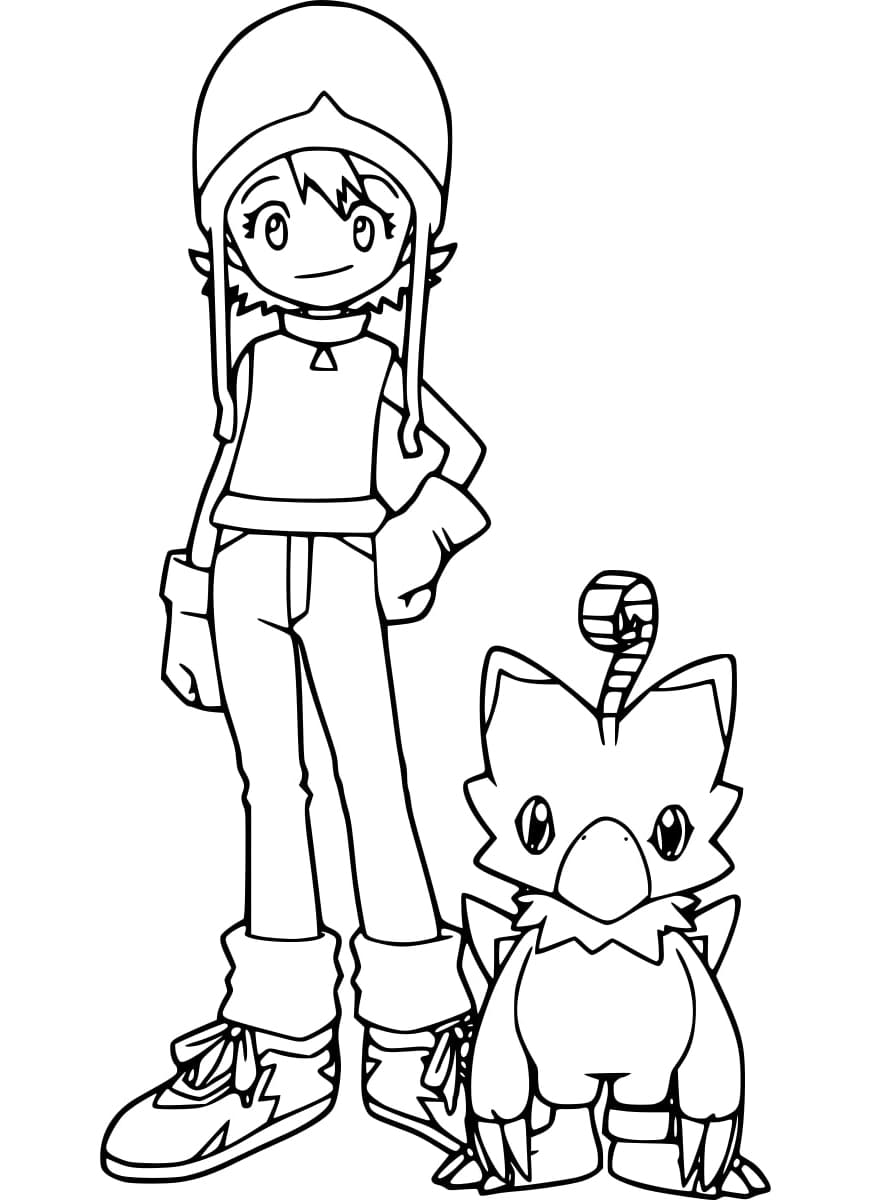 ระบายสี โซระ กับ บิโยมอน