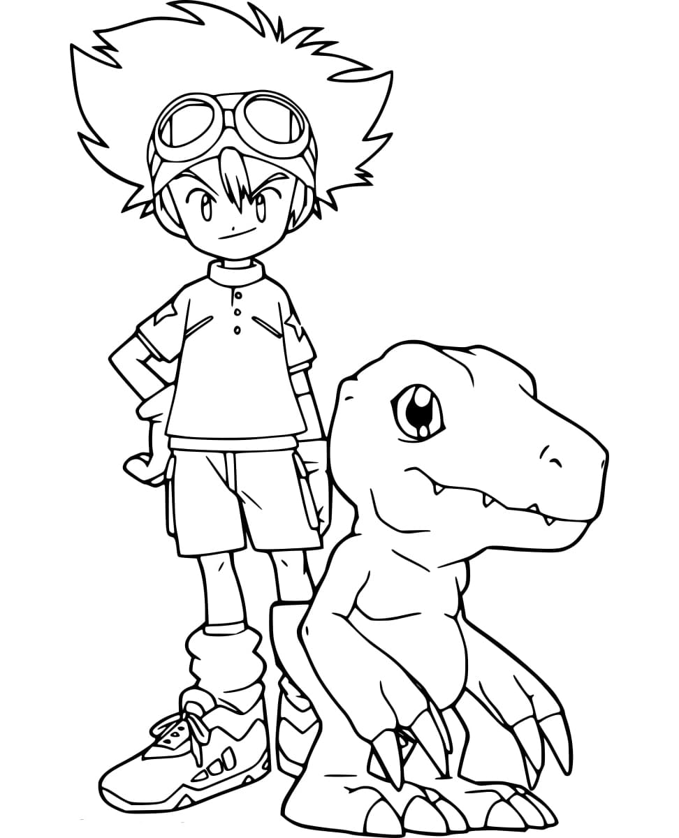 ระบายสี ไทจิและอากุมอน