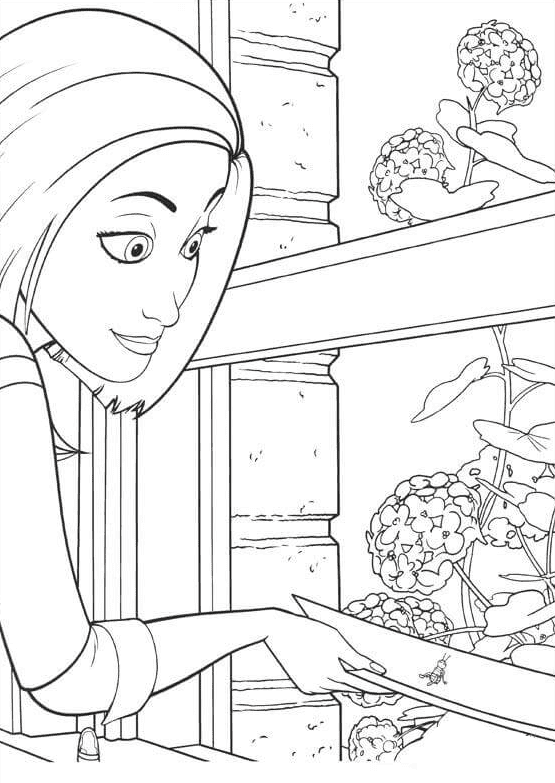 ระบายสี วาเนสซ่า จาก ผึ้งน้อยหัวใจบิ๊ก