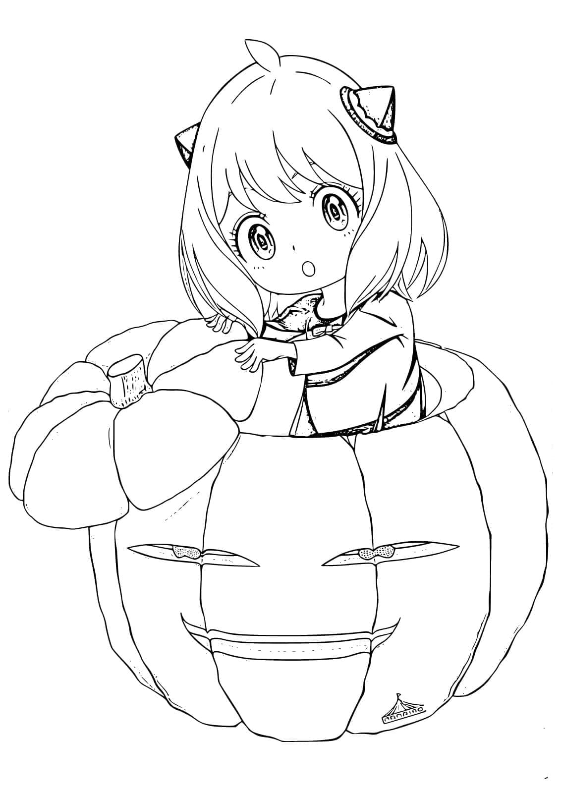 ระบายสี อันยา ฟอร์เกอร์ผู้แสนน่ารัก