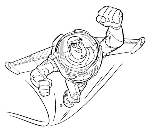 ระบายสี บัซ ไลท์เยียร์ แบบพิมพ์ได้