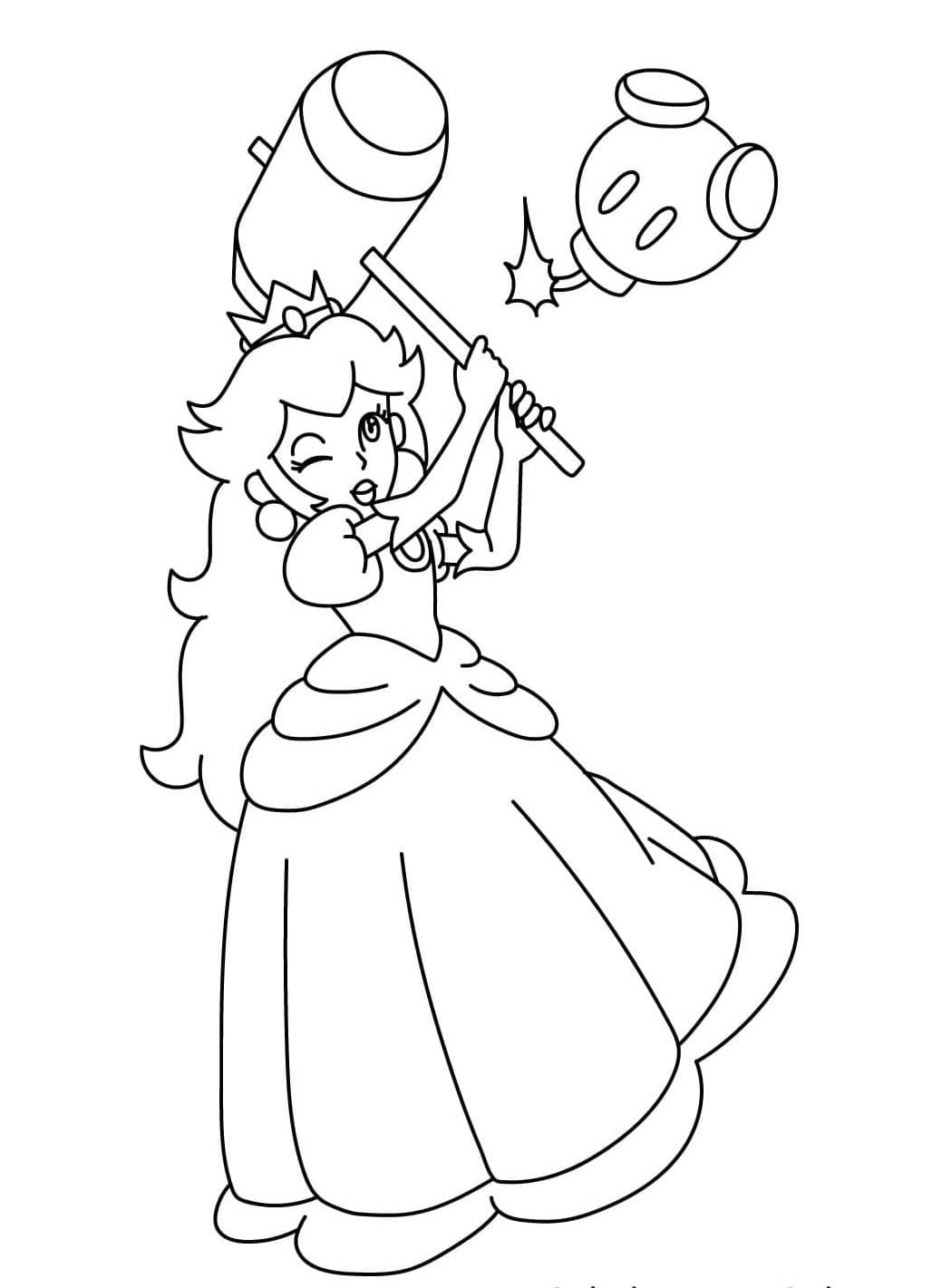 ระบายสี เจ้าหญิงพีชเล่นกับคิงบู