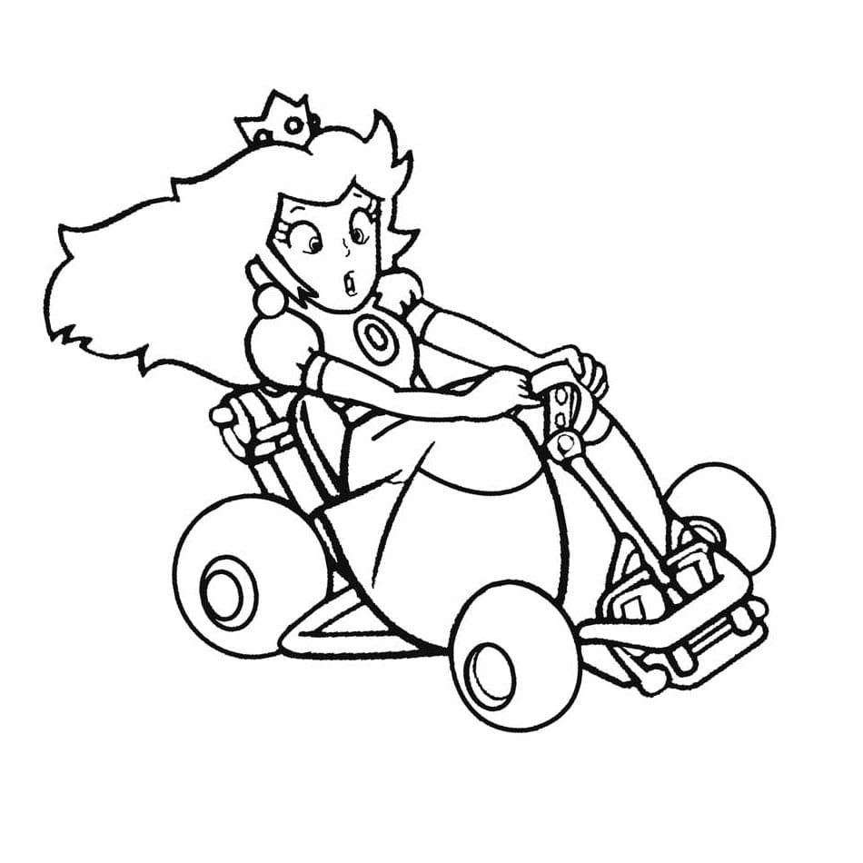 ระบายสี เจ้าหญิงพีช มาริโอ้คาร์ท