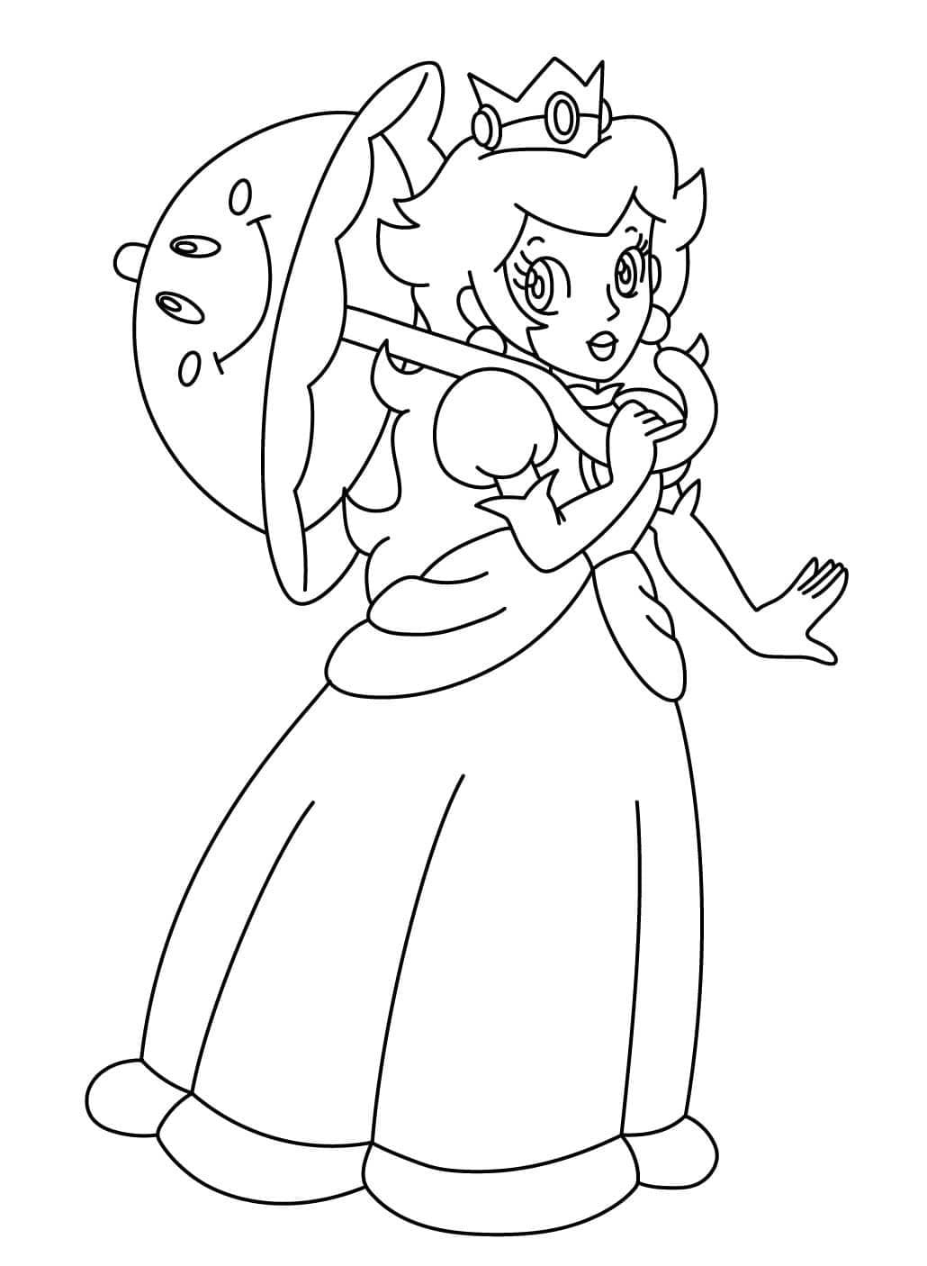 ระบายสี เจ้าหญิงพีชแสนสวย