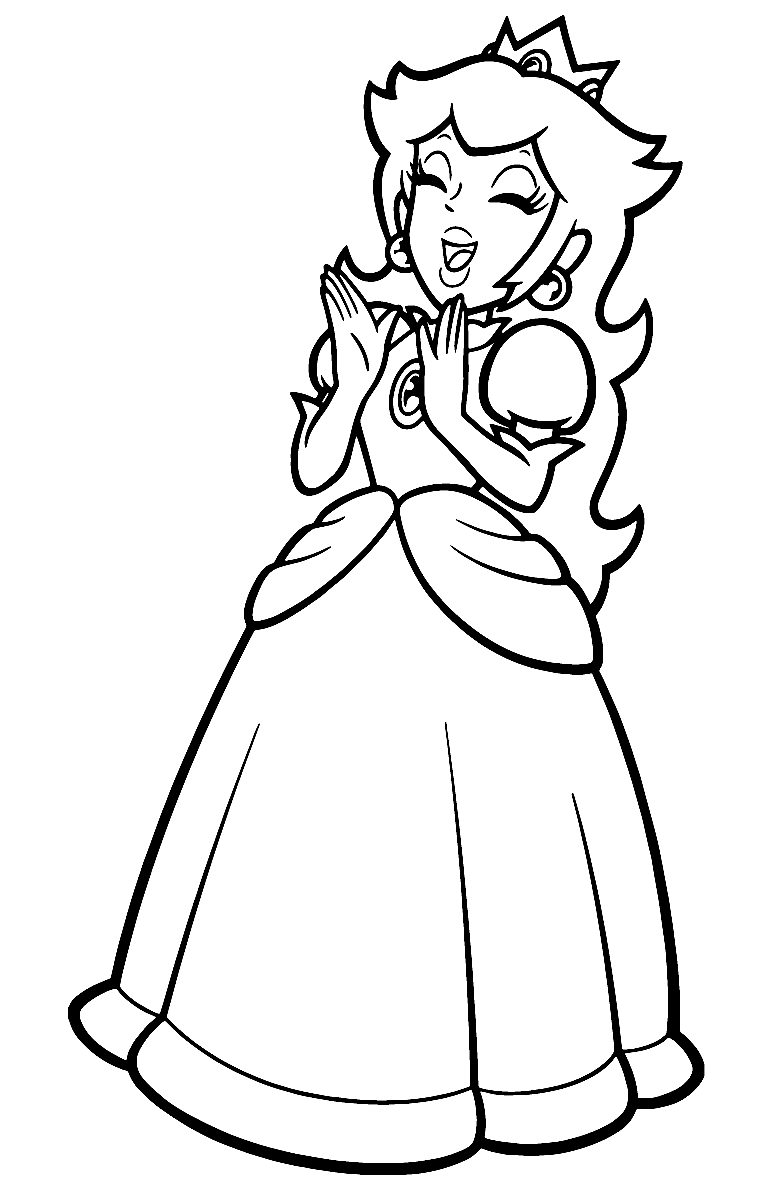 ระบายสี เจ้าหญิงพีชแสนสุข ซูเปอร์มาริโอ