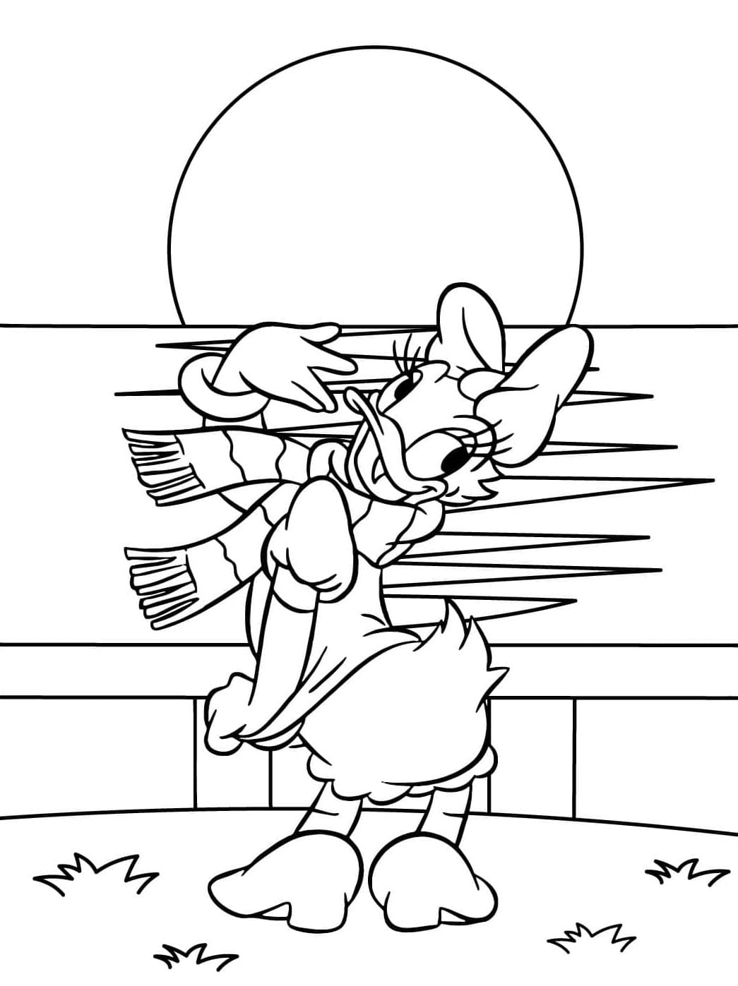 ระบายสี เดซี่ดั๊กในฤดูหนาว