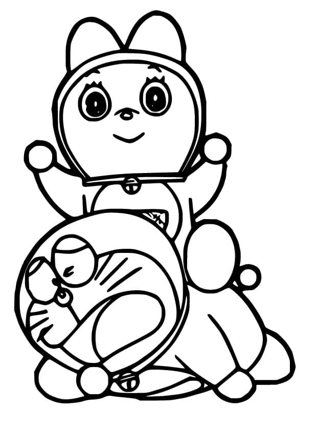 ระบายสี โดเรมีกับโดเรมอนเหนื่อย