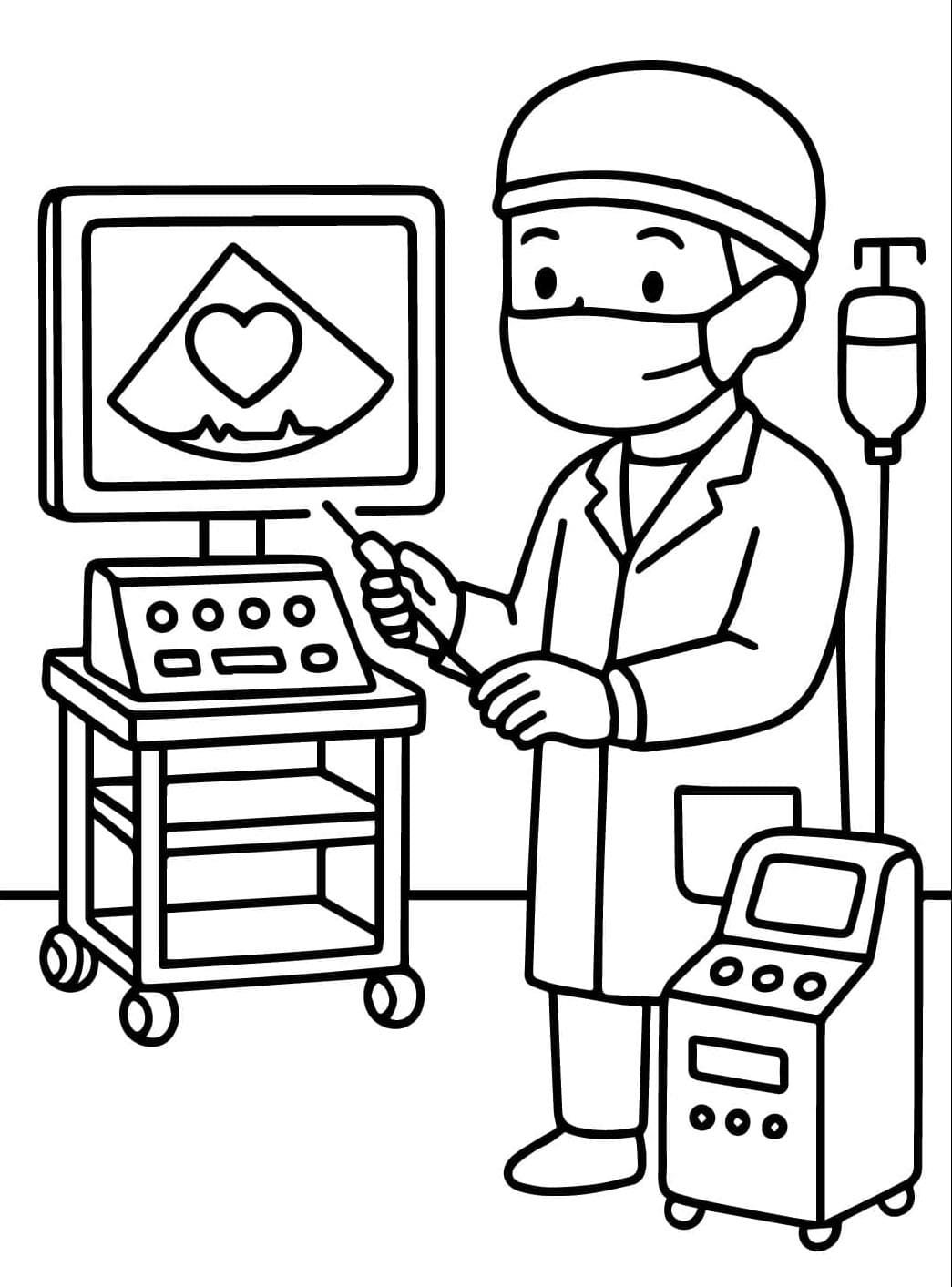 ระบายสี หมอและการเต้นของหัวใจ